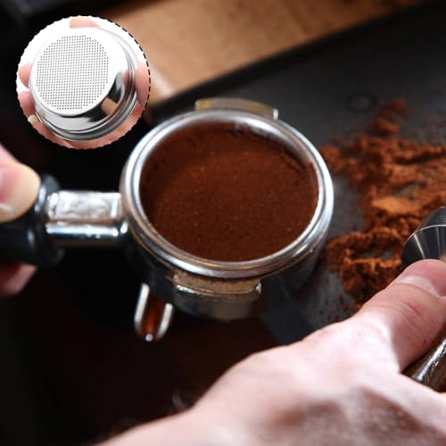 XFSAFDM 2-Piece Coffee Filter Steel, Coffee Machine Accessories, 51mm Coffee Strainer Basket， Stainless Steel Filter for Espresso Machines, Bottomless Portafilter, Prevent Overflow - Image 3