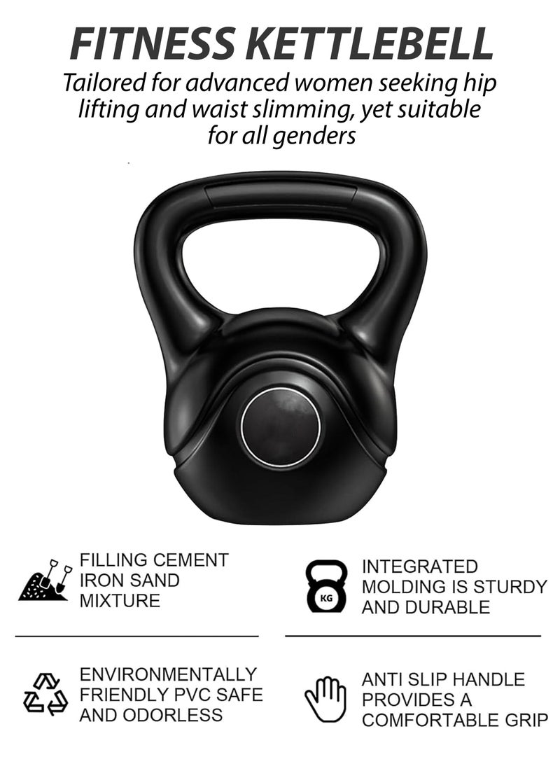 DBLEW 8KG Premium Fitness Kettlebell Dumbbell Strength Training Tool for Full Body Shaping Conditioning Weight Lifting Squats Workouts Home Gym Indoor Outdoor Exercises Muscle Fitness Training Equipment - Image 2