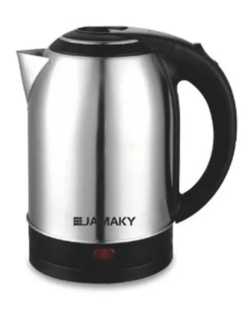 Electric kettle 1.8 liters with Italian technology, stainless steel, 1800 watts, model JMK9502, light indicator, stainless steel lining, large power and capacity, for home and office