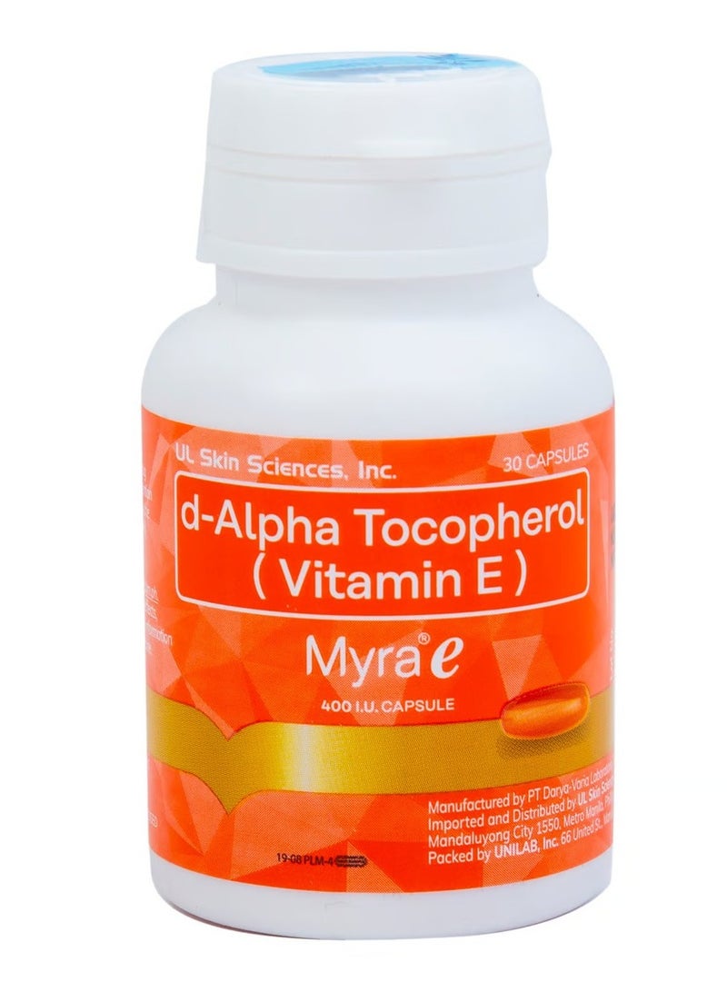 Mira Myra Vitamin E 400 IU 30 Capsules