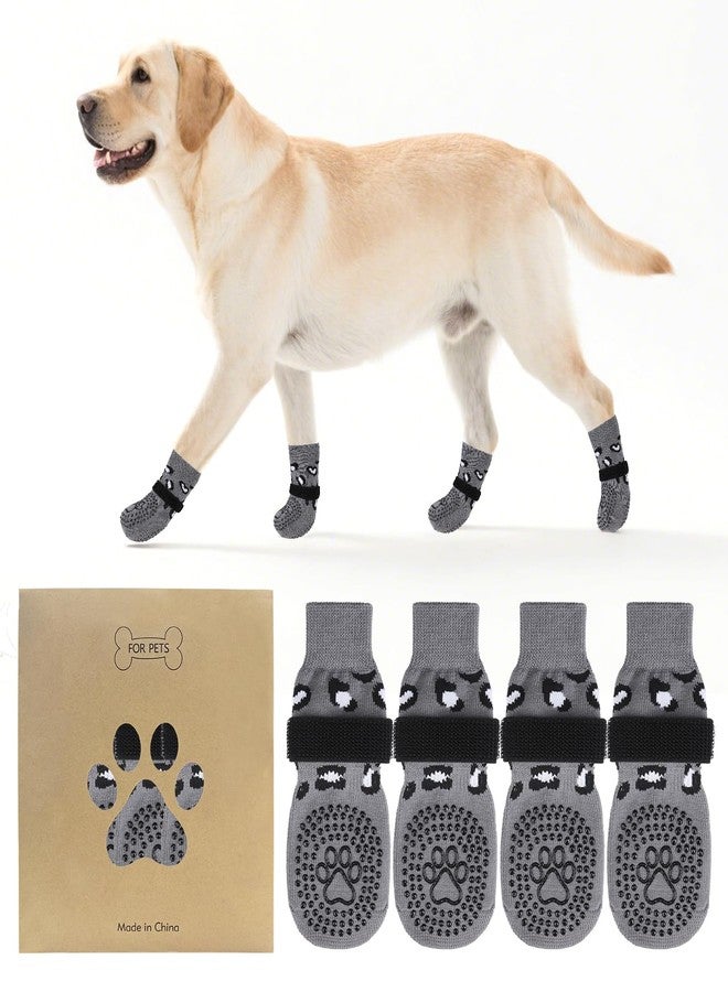 KOOLTAIL Anti Slip Dog Socks to Prevent Licking Paws,Dog Shoes for Hot Pavement & Hardwood Floors,Durable Soft Double Sided Grippy Socks for Small Medium Large Dogs, Traction Control for Senior Dogs - Image 1