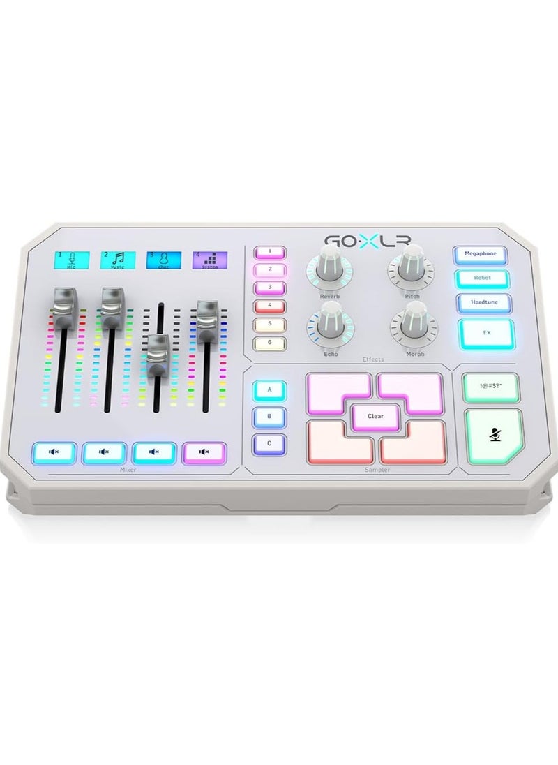 TC HELICON TC HELICON Online Broadcaster Platform with 4-Channel Mixer, Motorized Faders, Sound Board an GOXLRWhite  - Image 2