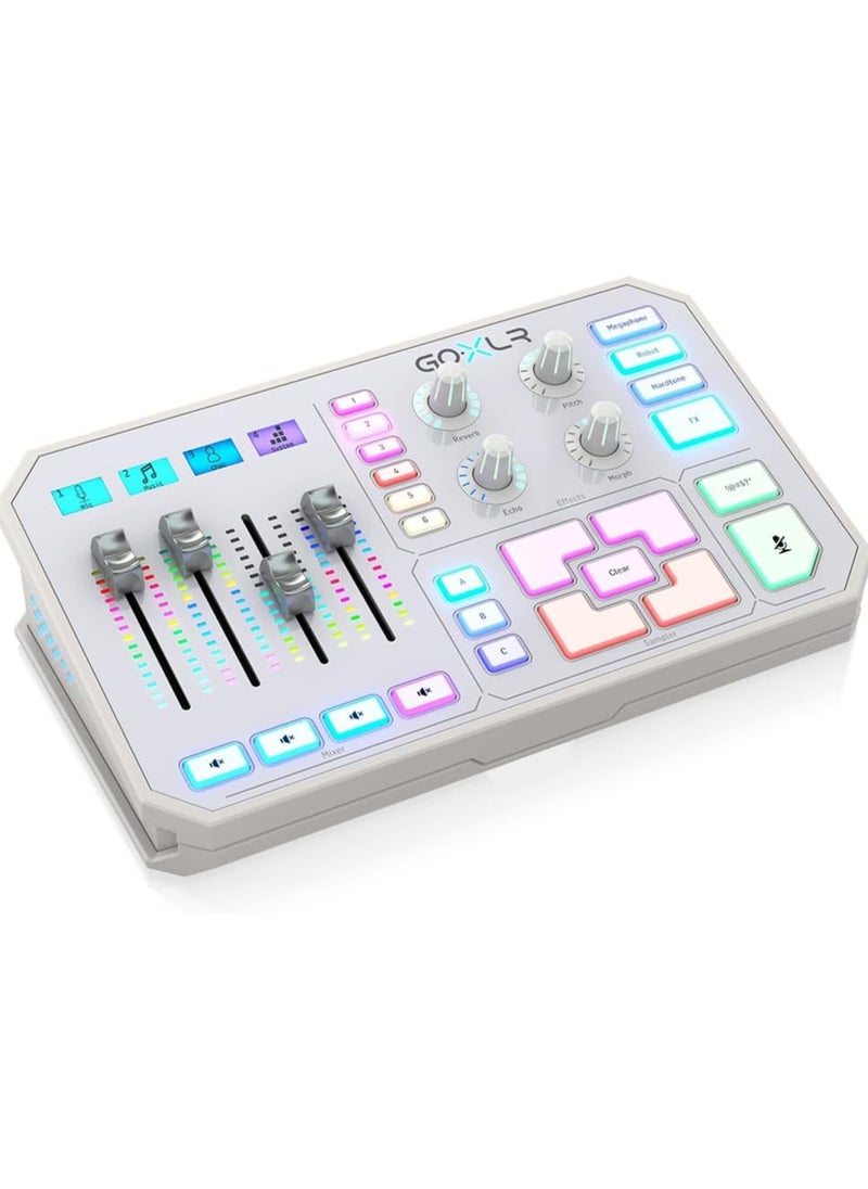 TC HELICON TC HELICON Online Broadcaster Platform with 4-Channel Mixer, Motorized Faders, Sound Board an GOXLRWhite  - Image 4