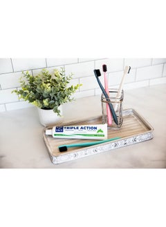 Kiss My face Triple Action Herbal Mint Gel Toothpaste Sls And Fluoride Free Removes Plaque Prevents Tartar And Whitens Teeth With Added Tea Tree Oil No Artificial Colors Or Flavors 4.5 Oz  - Image 2