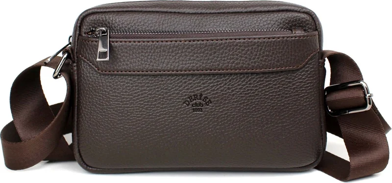 Derise Club Men's Brown Medium Size Messenger Shoulder Bag