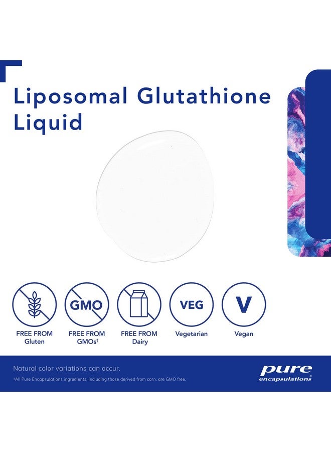 Pure Encapsulations جلوتاثيون ليبوزومي سائل ؛ امتصاص معزز جلوتاثيون ليبوزومي لدعم الدفاع المضاد للأكسدة وإزالة السموم ووظيفة الخلايا ؛ 1.7 أونصة سائلة. - Image 5