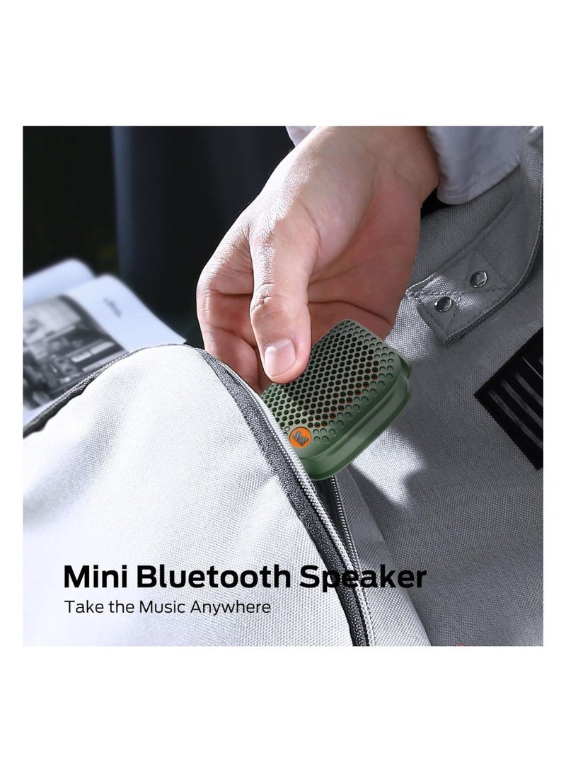 Monster Blaster Micro Wearable Bluetooth Speaker – Clip-On Wireless Portable Speaker with Built-in Mic, Non-Magnetic Design, IPX7 Waterproof, TWS Stereo, Hands-Free Music and Calls for Work, Cycling, Running – Green - Image 4