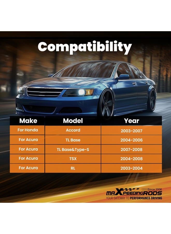 maXpeedingrods مجموعة ذراع التحكم السفلي الخلفي لسيارات أكورا TL/TSX/RL 2004-2008، لسيارة هوندا أكورد 2003-2007، مجموعة كامبر -2.0° إلى +4.0° - Image 5