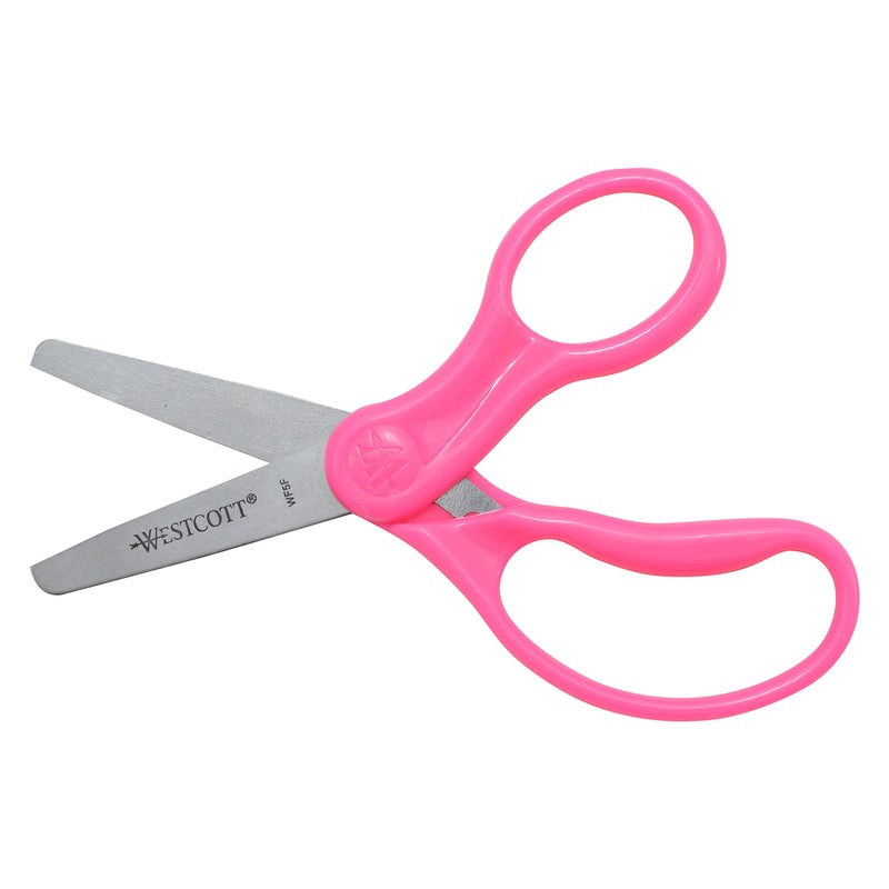 Westcott Westcott 13130 Right- and Left-Handed Scissors, Kids' Scissors, Ages 4-8, 5-Inch Blunt Tip, Assorted - Image 4
