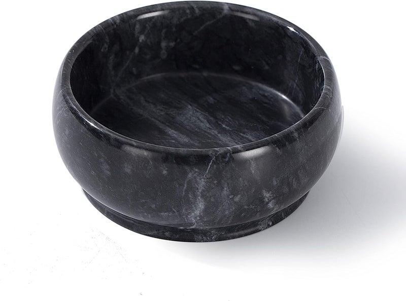 CM CHIC MONDAY 4.72 Inch Black Marble Decorative Bowl for Home Decor - Image 1