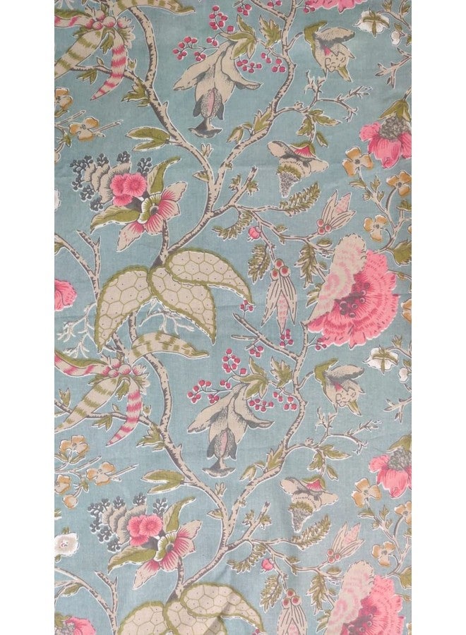 Trance Home Linen طقم ديوان ترانس هوم لينين 200TC 100% قطن 6 قطع | أطقم ملاءات سرير مطبوعة (طقم من 6 قطع، 1-ملاءة سرير 54x88 بوصة | 2-غطاء وسادة 16x32 بوصة | 3-غطاء وسادة 16x16 بوصة) - كالكت الأخضر والأبيض - Image 4