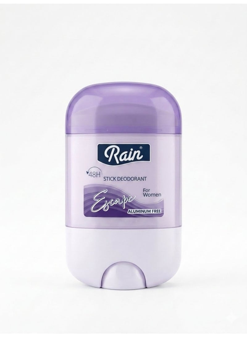 Rain Stick Deodorant Escape For Women 48H Aluminum Free 50ML