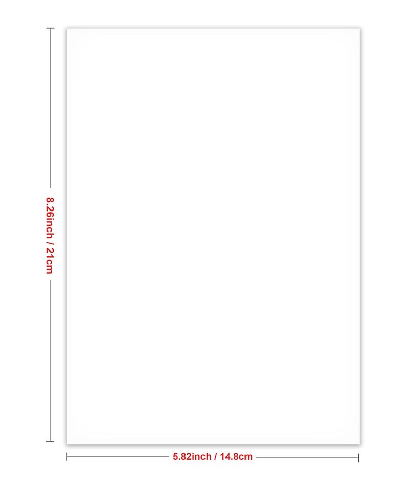 Getvow Half Letter Blank Paper, A5 100 Sheets/200 Pages Printer Paper, Unpunched, Blank Copy Paper, 100gsm, White, 5.8'' x 8.2'' - Image 5