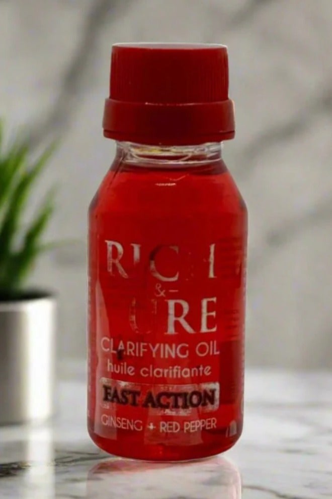 ريتش آند بيور زيت منقي سريع المفعول مع الجينسنغ والفلفل الأحمر 60 مل