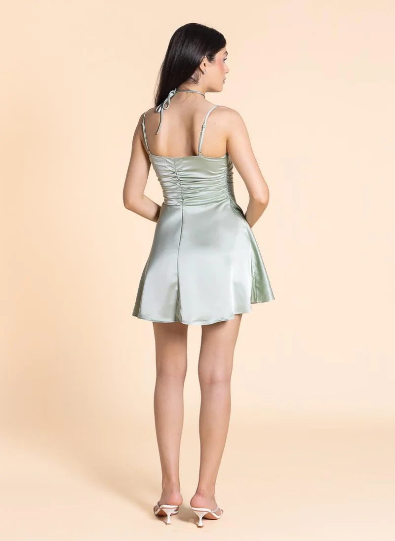 SHAPES Satin Mini Dress
