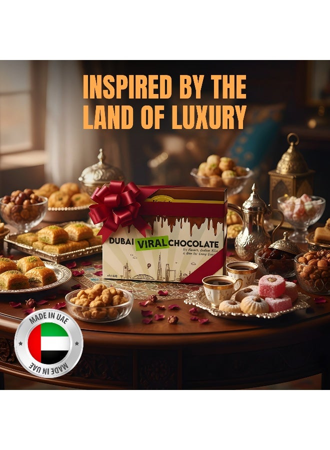 Karish Dubai Chocolate Kunafa with Creamy Pistachio Filling - 12 Packs x 37g - Freshly Made with 42% Real Chocolate - Luxury Dessert, Gourmet Gift - Image 3