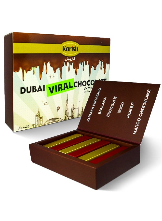 Karish Dubai Chocolate Kunafa with Creamy Pistachio Filling - 12 Packs x 37g - Freshly Made with 42% Real Chocolate - Luxury Dessert, Gourmet Gift - Image 1