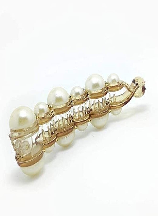 MYSELF Pearl Hair Clips Banana Clips for Women - Image 5