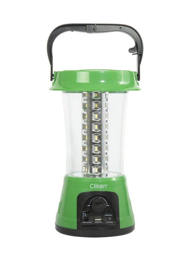 كليكون فانوس بمصباح مصابيح LED أخضر/ شفاف - Image 1