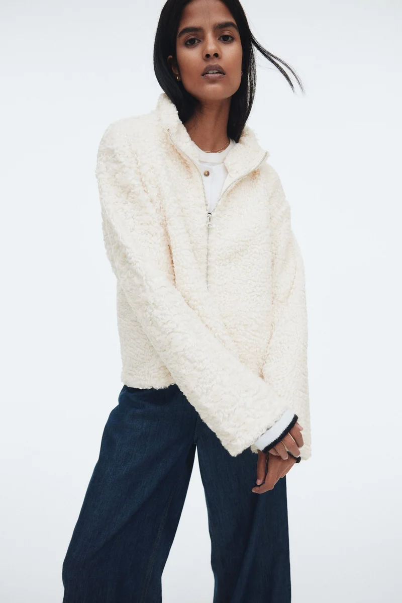 H&M Oversized teddy jacket