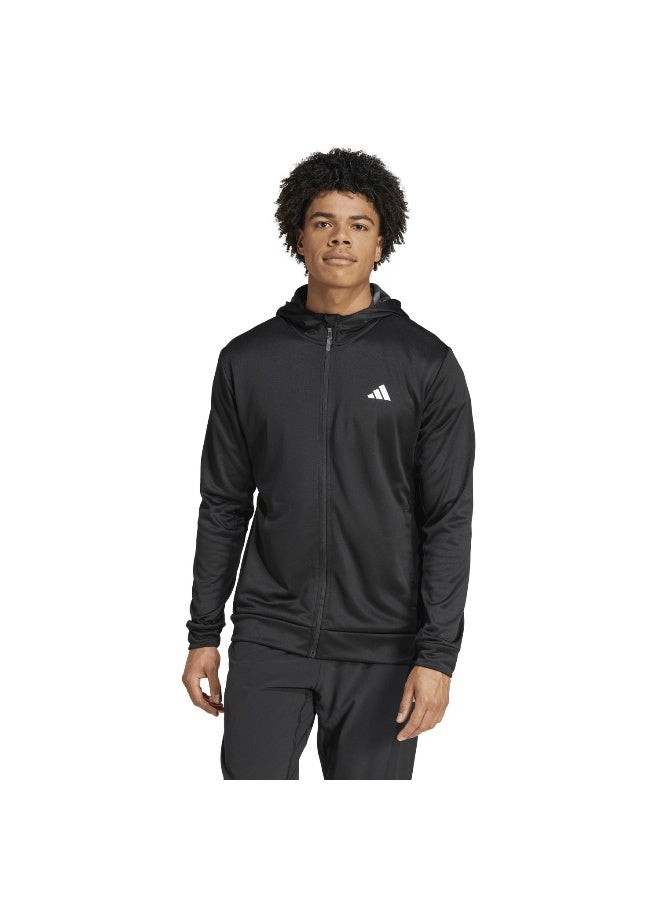 adidas Originals adidas Camo Fz Hd Black Training Track Tops XS - Image 3