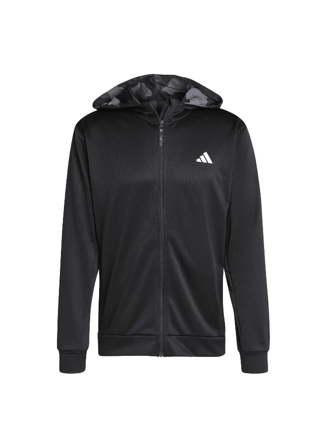 adidas Originals adidas Camo Fz Hd Black Training Track Tops XS