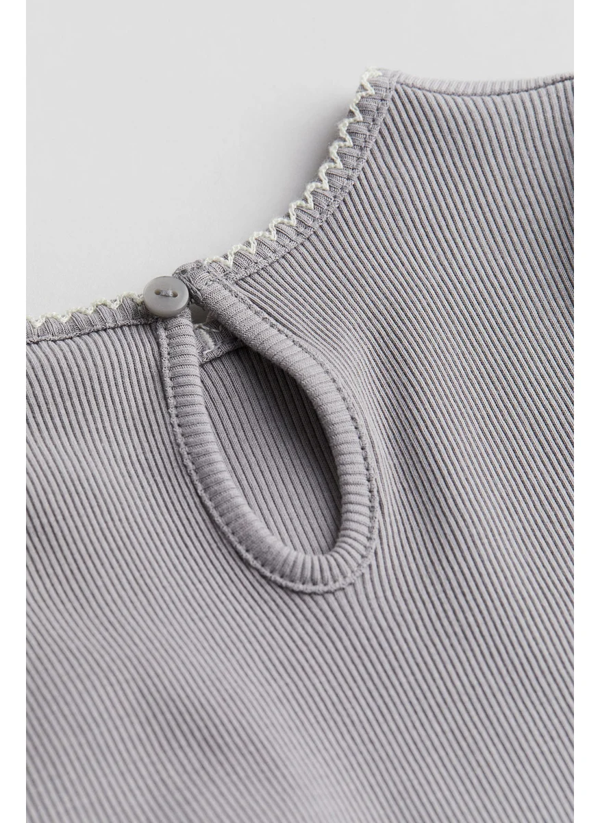 اتش اند ام Ribbed Jersey Top