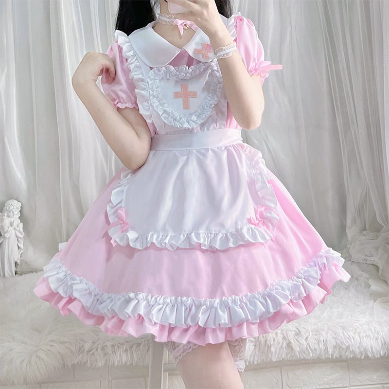2025 New Japanese Classic Short-sleeved Maid Cute Japanese Maid cosplay Women's Clothing Maid dress - Image 1