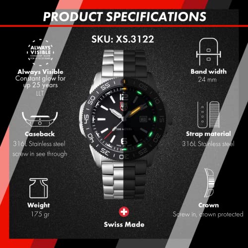 Luminox Men's Pacific Diver 3120 Series Quartz Watch - Image 5