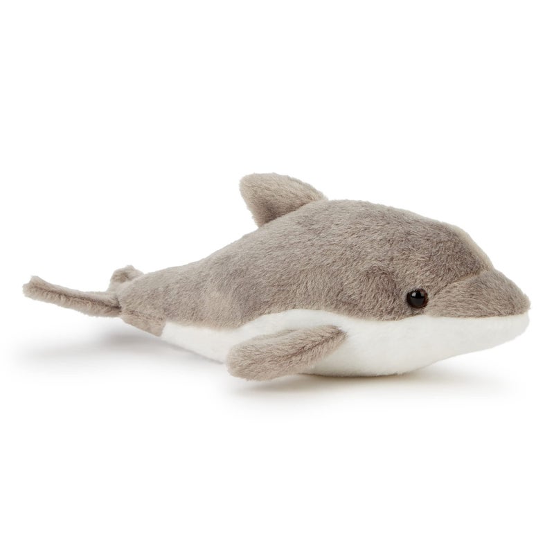 Zappi Co Plush Children's Stuffed Soft Cuddly Plush Toy-Part of Safari Animals Collection, Perfect for Kids (25cm Depth)(Dolphin) - Image 1