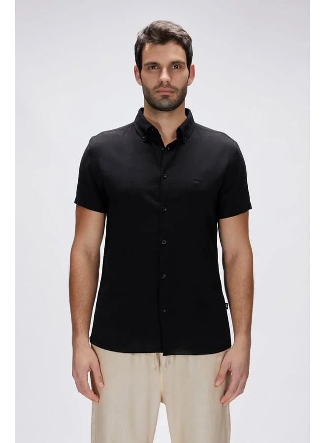 Grady Black Short Sleeve Men's Shirt.