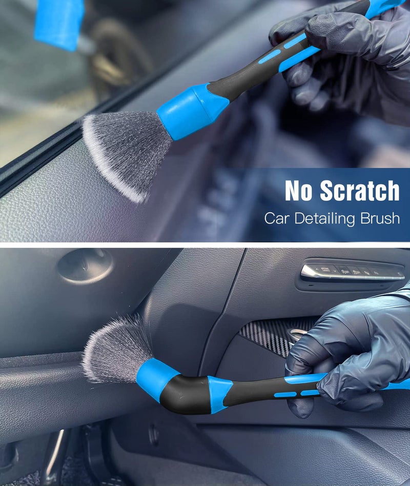 YeewayVeh Car Duster Kit, 3 Pack Car Detailing Brush Set with Extendable Microfiber Dust Brush & Scratch Free Car Dash Duster & Soft Car Interior Brush for Vehicles Motorcycle and Home Cleaning Tools - Image 4