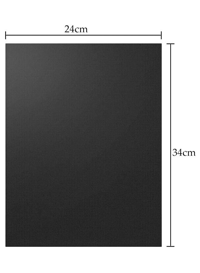 DUNISO 5 Pcs Grill Mat, 100% Non-Stick BBQ Grill Mats Baking Mats, PFOA Free, Heavy Duty, Resuable and Easy to Clean, Works on Gas Charcoal and Electric BBQ,24x34cm,Black  - Image 2