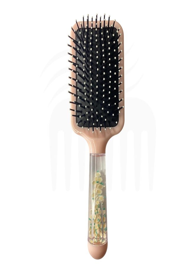 Combelle Kids Paddle Hair Brush, Detangling Comb with Glitter Handle & Cartoon Print, Pain-Free for Wet & Dry Hair, For Girls & Boys, Curly, Thick, Wavy Hair - 24.5 cm - Image 3