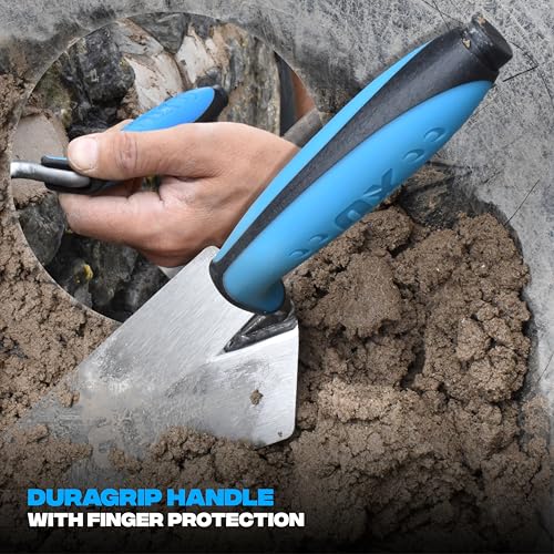 OX Tools P011407 Gauging Trowel for Plastering & Bricklaying - Soft Grip Flat Masonry Tool - 7 inch Cement Finishing Bricklayers Trowel - Image 5