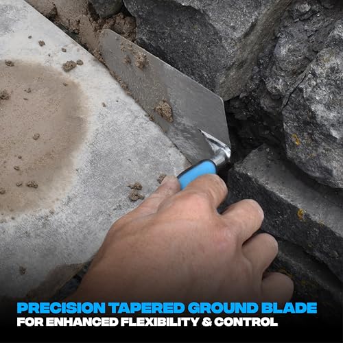 OX Tools P011407 Gauging Trowel for Plastering & Bricklaying - Soft Grip Flat Masonry Tool - 7 inch Cement Finishing Bricklayers Trowel - Image 2