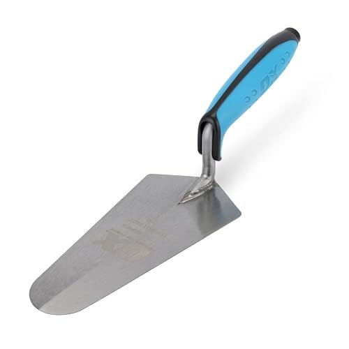 OX Tools P011407 Gauging Trowel for Plastering & Bricklaying - Soft Grip Flat Masonry Tool - 7 inch Cement Finishing Bricklayers Trowel - Image 1
