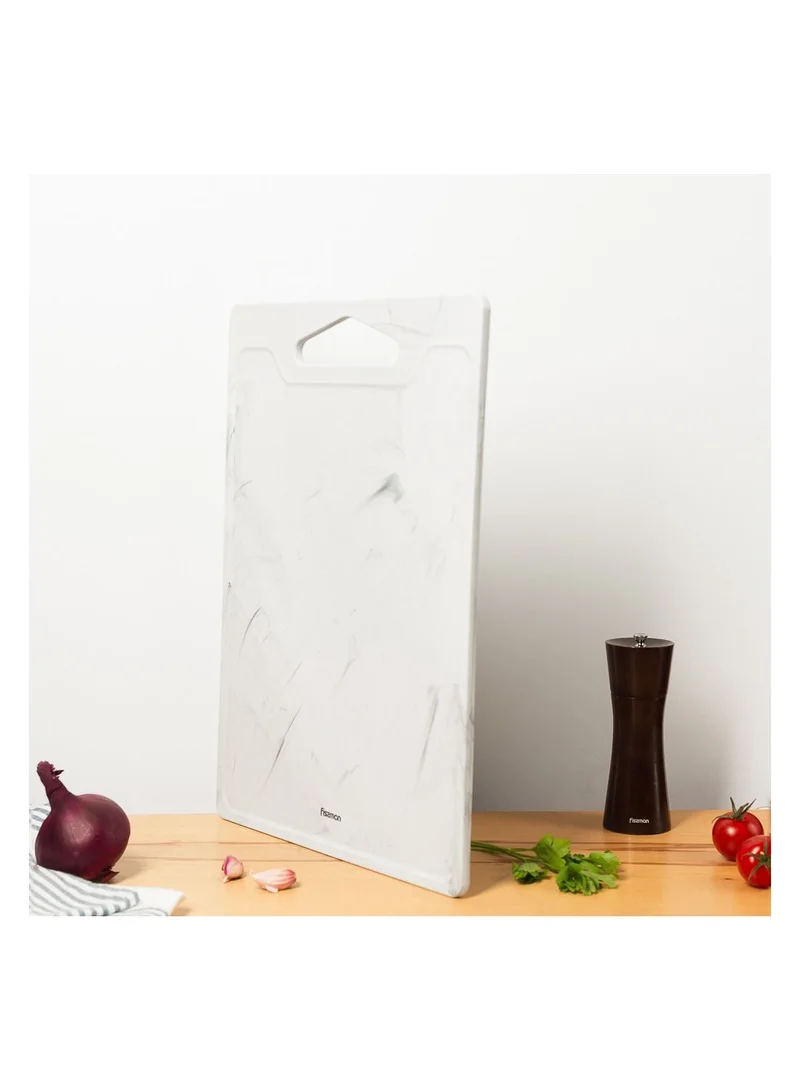فيسمان Cutting Board 42x31cm, Plastic Chopping Board, Slicing Board Reversible, Dishwasher Safe, Juice Groove, Non-Slip Board For Meat Fruits and Veggies
