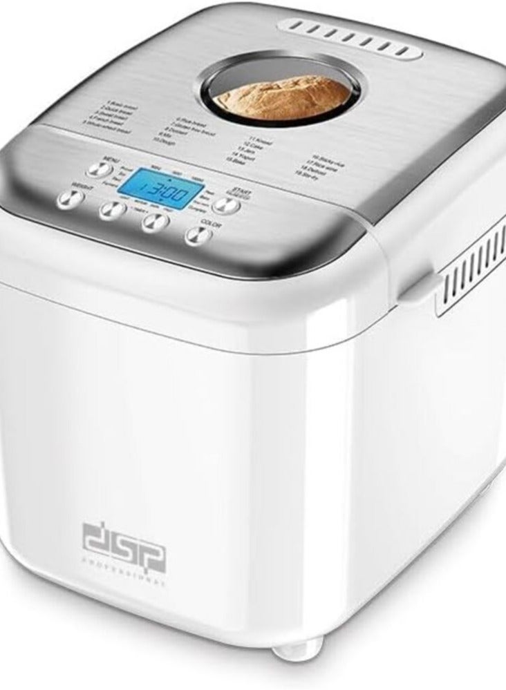 DSP Bread Maker 600W AC Motor Low Noise Bread Size:500g/750g/1000g Stainless Steel Lid - Image 1