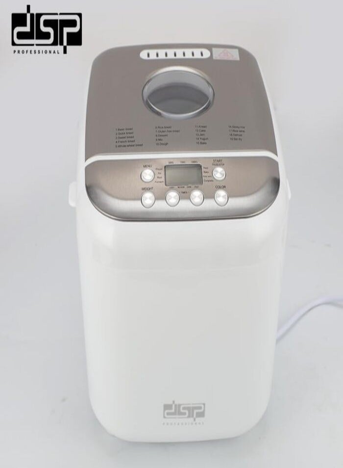 DSP Bread Maker 600W AC Motor Low Noise Bread Size:500g/750g/1000g Stainless Steel Lid - Image 4