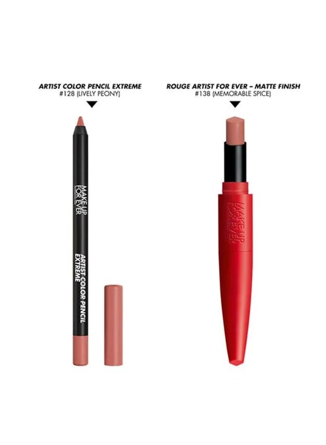 MAKE UP FOR EVER This Kit Includes: Rouge Artist For Ever - Matte #138 - Image 2