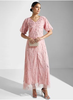 Namshi x Embellished Dress With Slit  - Image 1