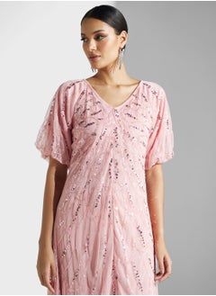 Namshi x Embellished Dress With Slit  - Image 3