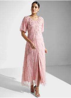 Namshi x Embellished Dress With Slit  - Image 5