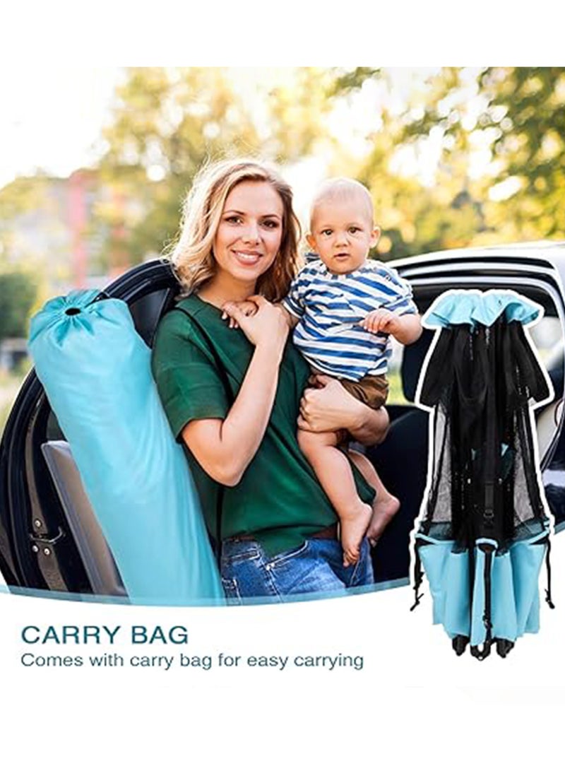 HOCC Baby Kids Playpen for Babies | Baby Playards with Zipper Lock & Corner Protection | Infant Indoor And Outdoor Kids Activity Center | Foldable Baby Play Area Indoor Setup Baby Playpen Fence with Hexagon shape for Extra Space | Outdoor Play Pen for Baby up to 5 Years Black - Image 2