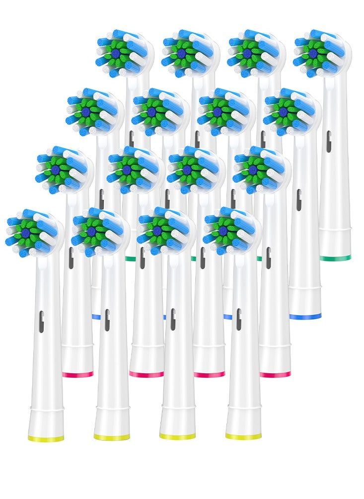 AOBAMA Replacement Brush Heads Fit for Braun Oral b, Compatible with Oral-B Pro 1000/2000/3000/5000/6000 Smart and Genius Electric Toothbrush, 16 Pcs  - Image 1