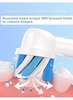 AOBAMA Replacement Brush Heads Fit for Braun Oral b, Compatible with Oral-B Pro 1000/2000/3000/5000/6000 Smart and Genius Electric Toothbrush, 16 Pcs  - Image 4