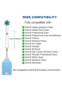 AOBAMA Replacement Brush Heads Fit for Braun Oral b, Compatible with Oral-B Pro 1000/2000/3000/5000/6000 Smart and Genius Electric Toothbrush, 16 Pcs  - Image 5