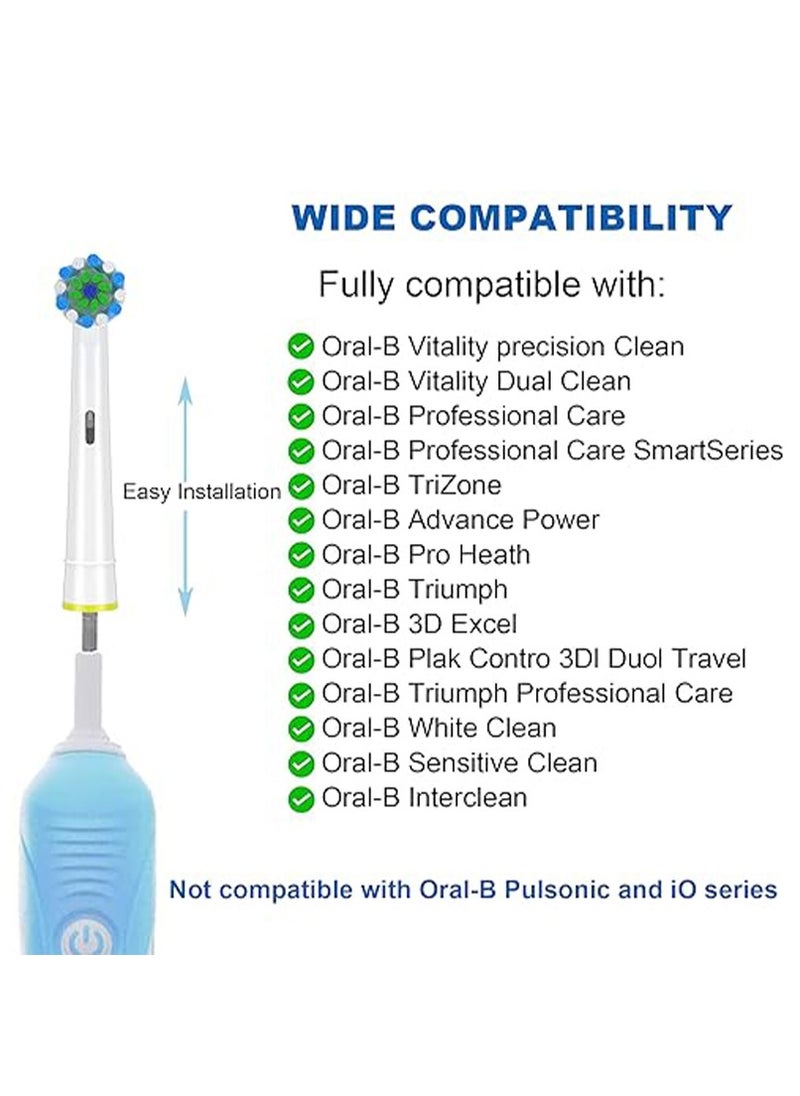 AOBAMA Replacement Brush Heads Fit for Braun Oral b, Compatible with Oral-B Pro 1000/2000/3000/5000/6000 Smart and Genius Electric Toothbrush, 16 Pcs  - Image 5