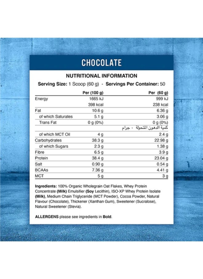 Applied Nutrition - Applied Nutrition Critical Oats Advanced Protein Porridge Supplement, Chocolate, 50 Servings - 3kg - Image 1